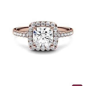 Rose Gold Moissanite Ring